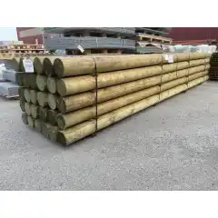 Trykkimpregnerte uspissede rundstokker furu - klasse NTR A