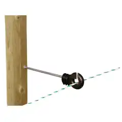 Ringisolator med 22 cm lang skrue