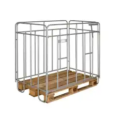 Solid galvanisert stativ for vedsekk 1000L.